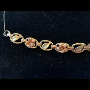 Vintage 1970 Kremetz rose gold & gold bracelet.